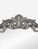Tulca Curved Wall Mirror | Vintage Scroll Metal Frame