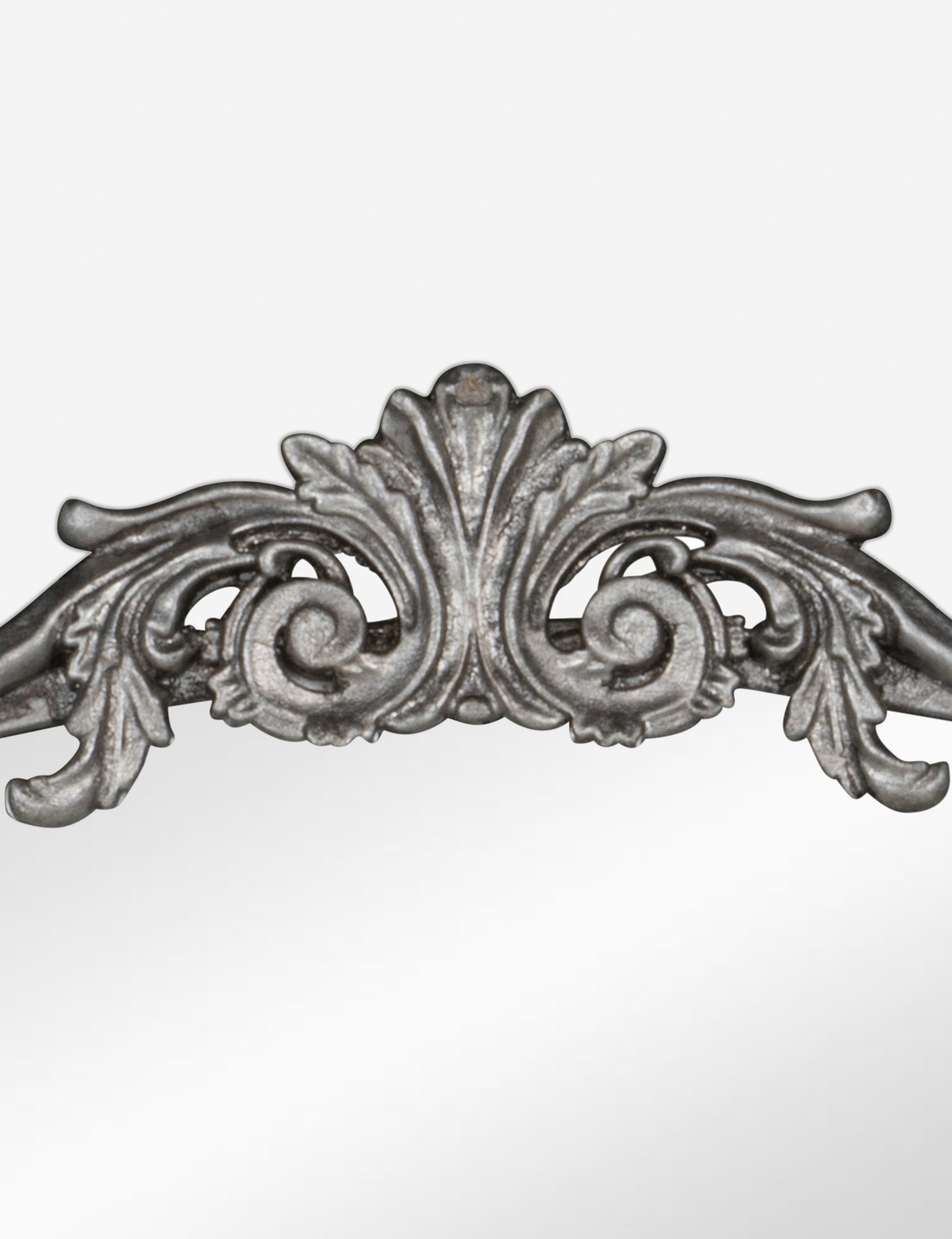 Tulca Curved Wall Mirror | Vintage Scroll Metal Frame