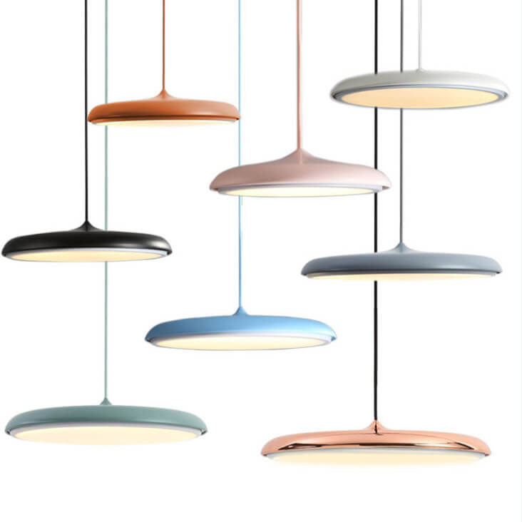 Nordic Macaron UFO Metal LED Pendant Light