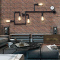 5-Light Industrial Maze Pipe Wall Sconce