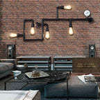 5-Light Industrial Maze Pipe Wall Sconce