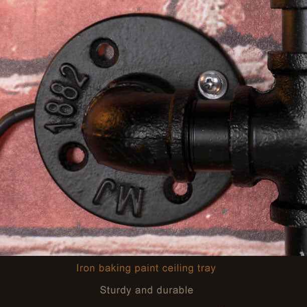 5-Light Industrial Maze Pipe Wall Sconce