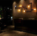 5-Light Industrial Maze Pipe Wall Sconce