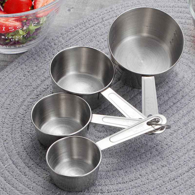 Mira Measuring Set | 8-Piece Stainless Steel, Nestable Design