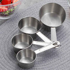 Mira Measuring Set | 8-Piece Stainless Steel, Nestable Design