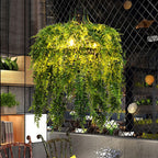 Artistic 3-Light Chandelier with Plant Vine Design