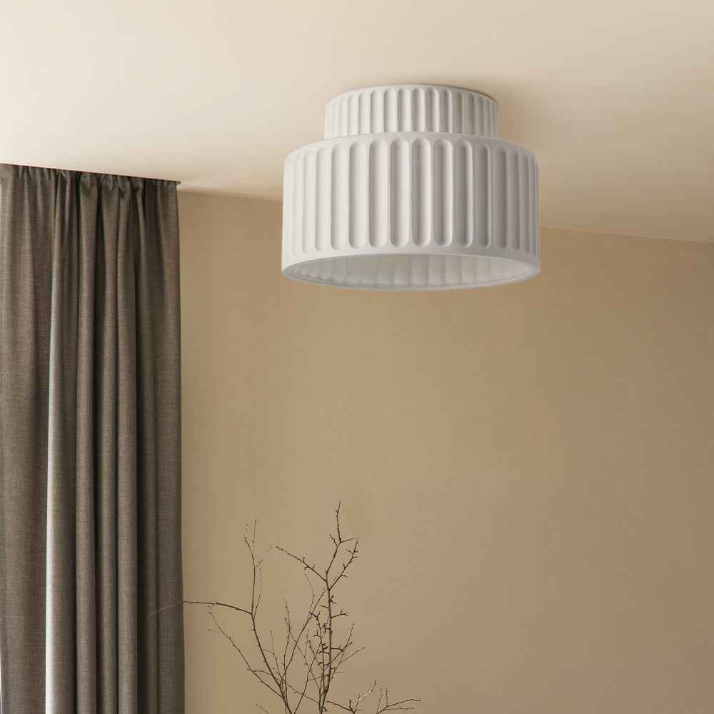 Bela Compacte Plafondlamp | Duurzaam Hars, Retro Ontwerp