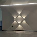 Cino Wandlamp | Metaal met Kristalglas, Up & Down Licht