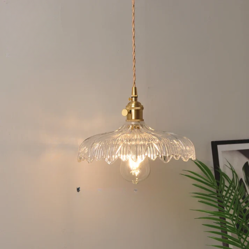 Virelian - Nordic Glass Pendant Lamp with Copper