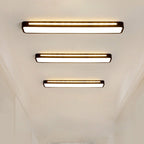 Scandinavian Minimalist Long LED Flush Mount Ceiling Fixture