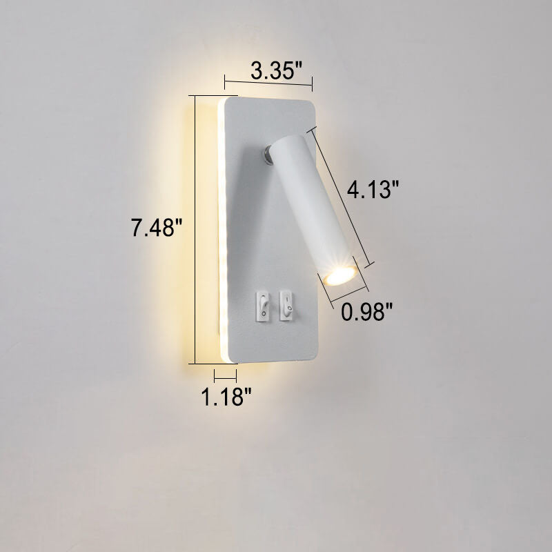 Rotatable LED Wall Sconce Lamp - Nordic Minimalist Square Spotlight