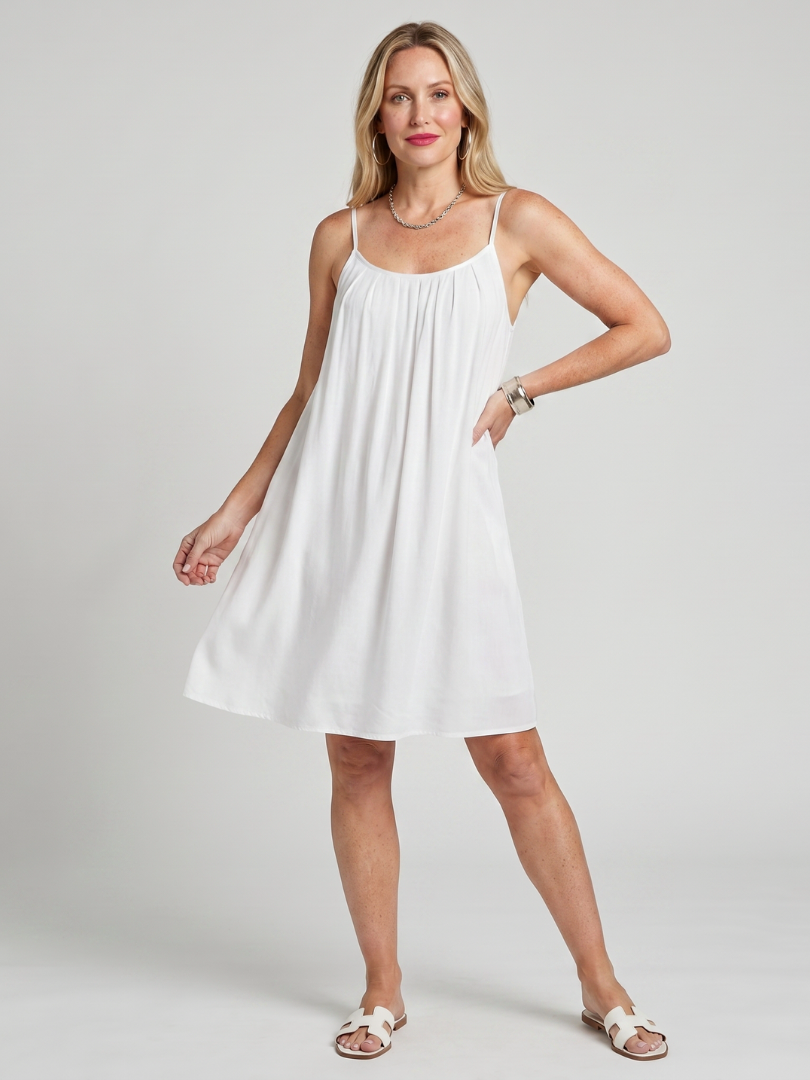 Effortless Shift Dress for Women Spaghetti Strap Scoop