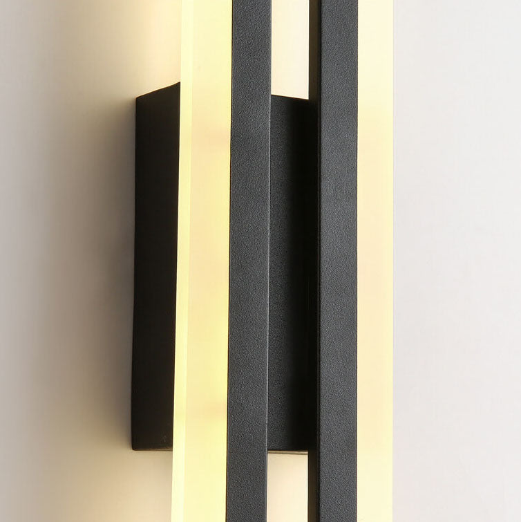 Contemporary Minimalist Iron and Acrylic LED Wall Sconce