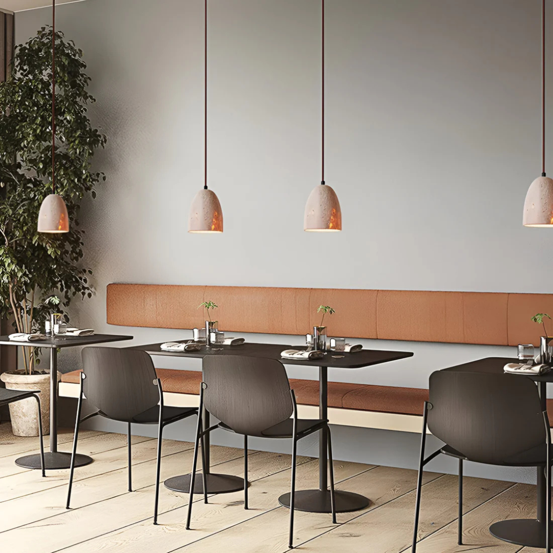 Nerina - Vintage Travertine Hanging Lamp