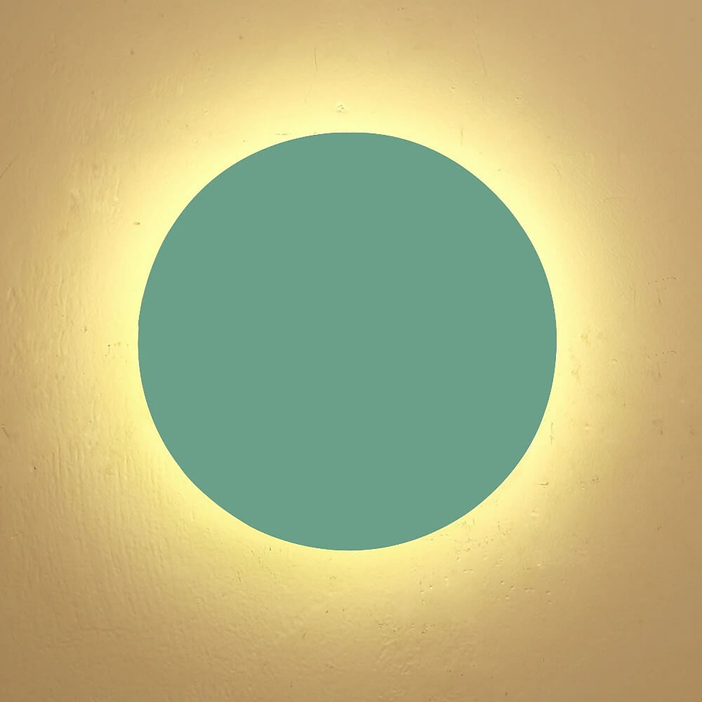 Contemporary Colorful Round Iron LED Wall Sconce