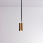 Nordic Minimalist Iron Mini Pendant Light - 1-Light Column Design