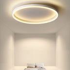 Nordic Minimalist Circular LED Flush Mount Ceiling Light with Iron and Acrylic Design