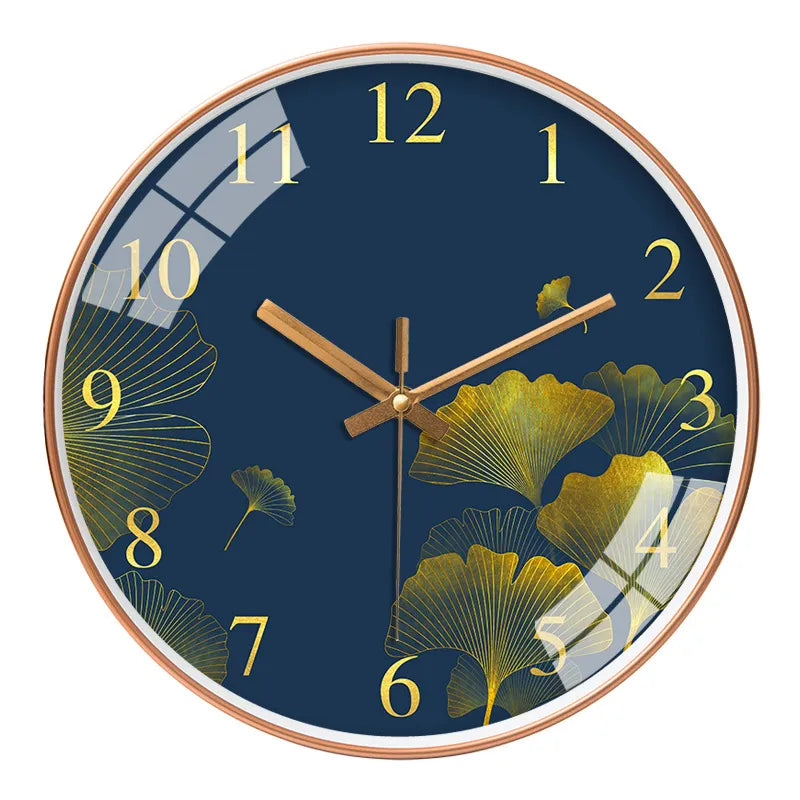 Fiora Wall Clock | Elegant Floral Design, Silent Quartz Mechanism