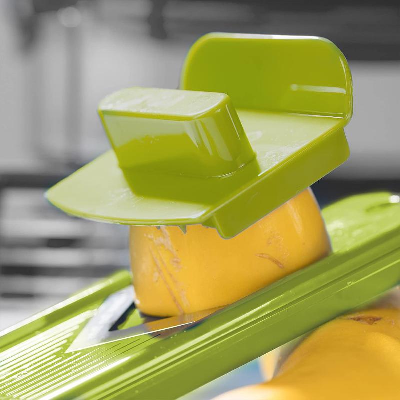 12-in-1 Vegetable Slicer, 8 Interchangeable Blades, Collection Container, Hand Guard