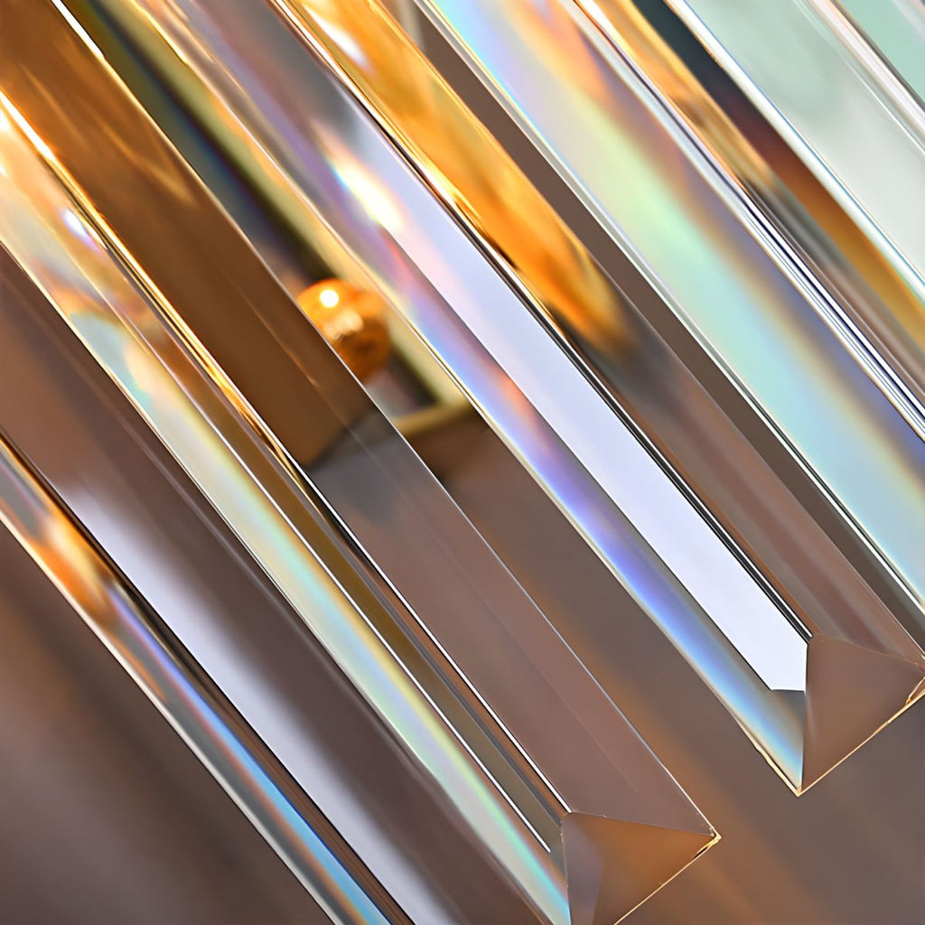 Bela Crystal Wall Light | Modern Stainless Steel Sconce