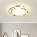 Bello LED Circle Ceiling Light | Modern Gold Flush Mount, Energy-Efficient