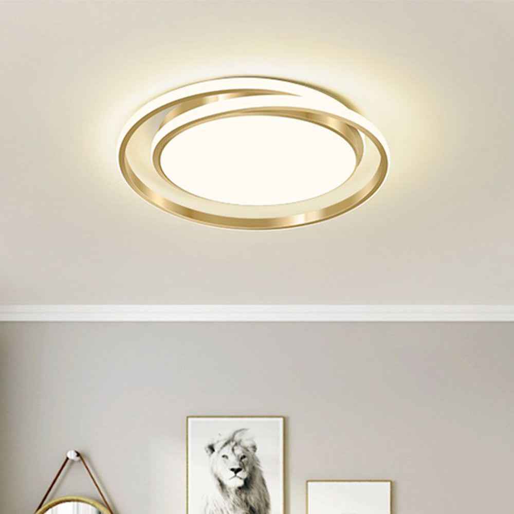 Bello LED Circle Ceiling Light | Modern Gold Flush Mount, Energy-Efficient