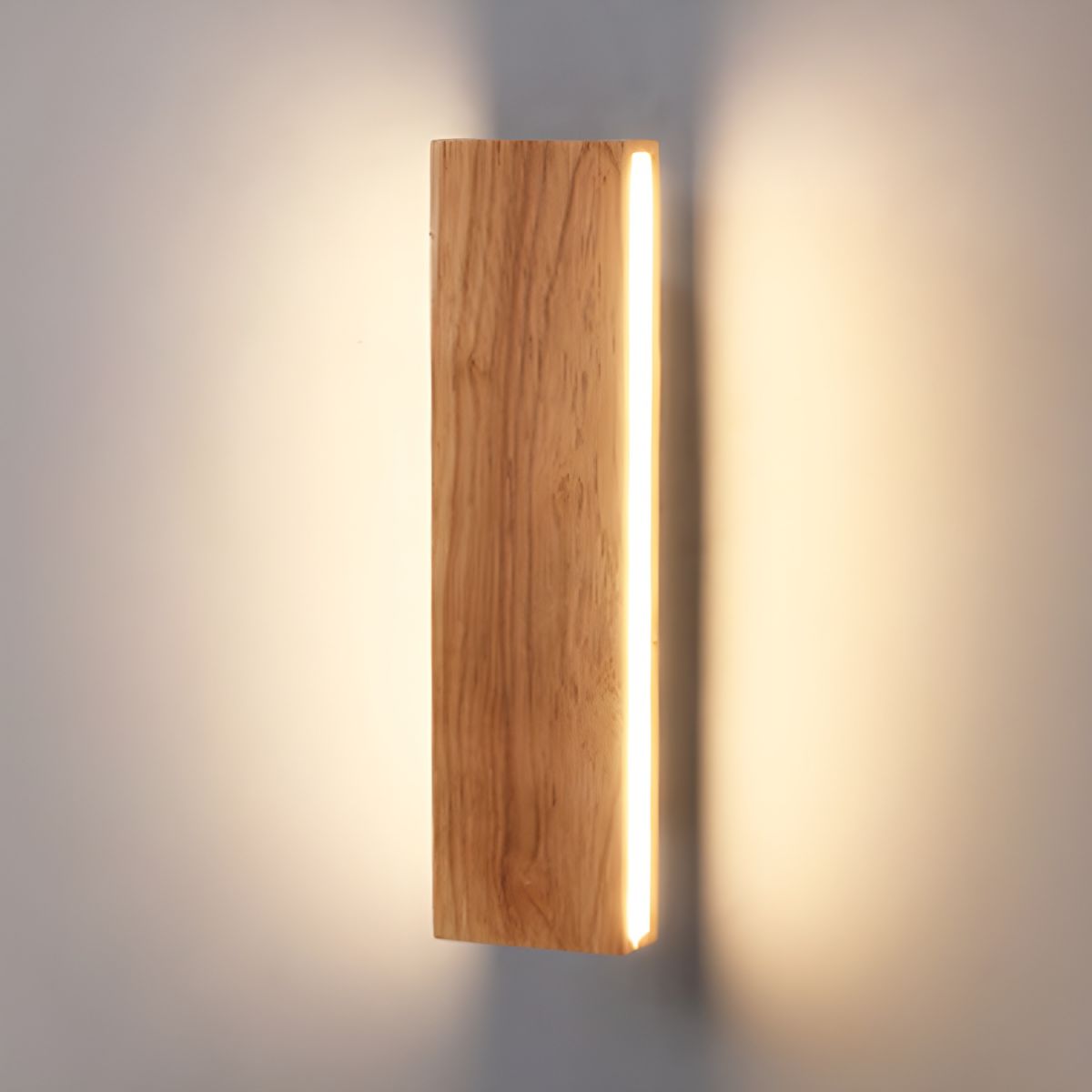 Luma LED Wandlamp | Draaibaar Houten Ontwerp, Warm Licht