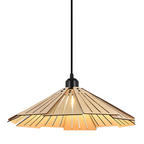 Takumièra - Wabi Sabi Wooden Cone Pendant Lamp