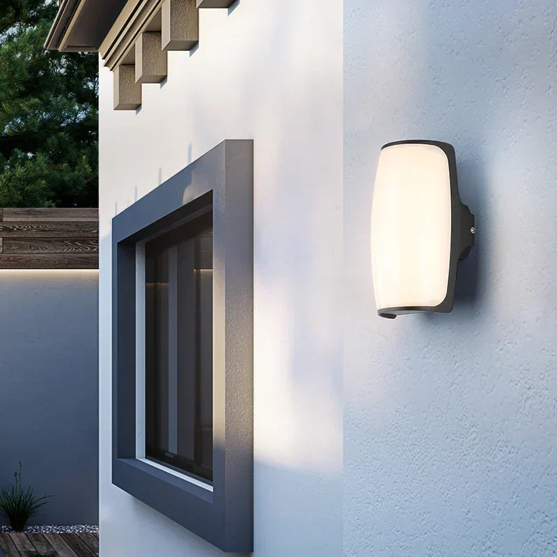 Astyra - Outdoor Wall Lamp LED Waterproof IP65 Black Modern