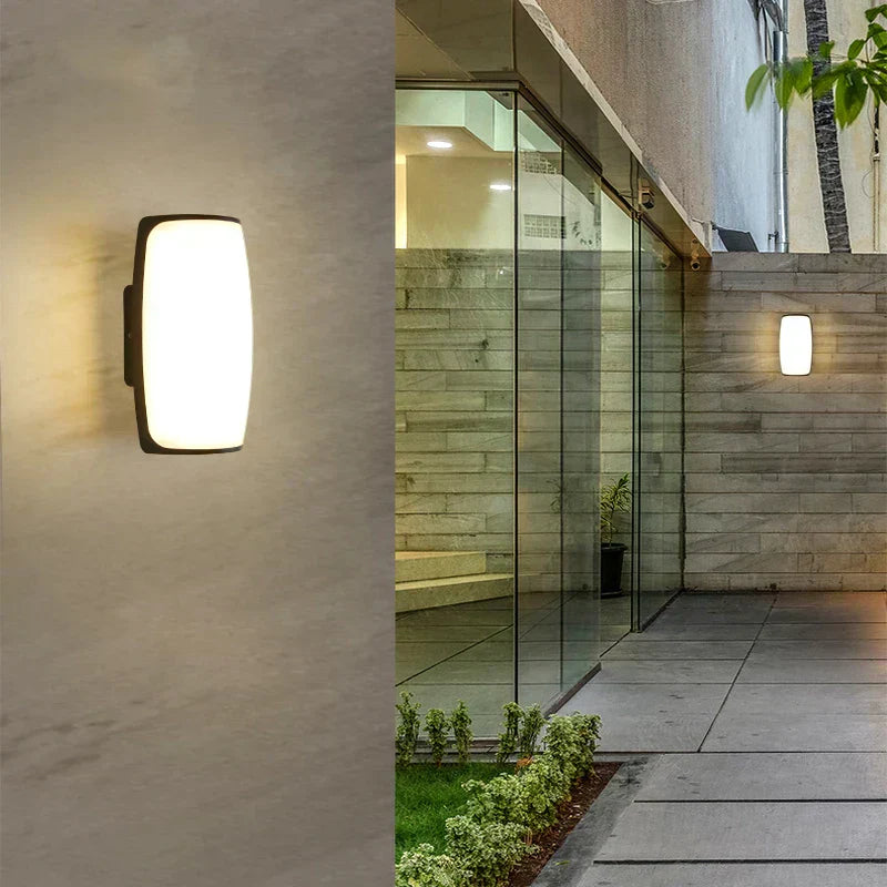 Astyra - Outdoor Wall Lamp LED Waterproof IP65 Black Modern