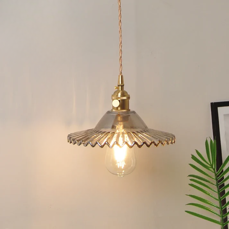 Virelian - Nordic Glass Pendant Lamp with Copper
