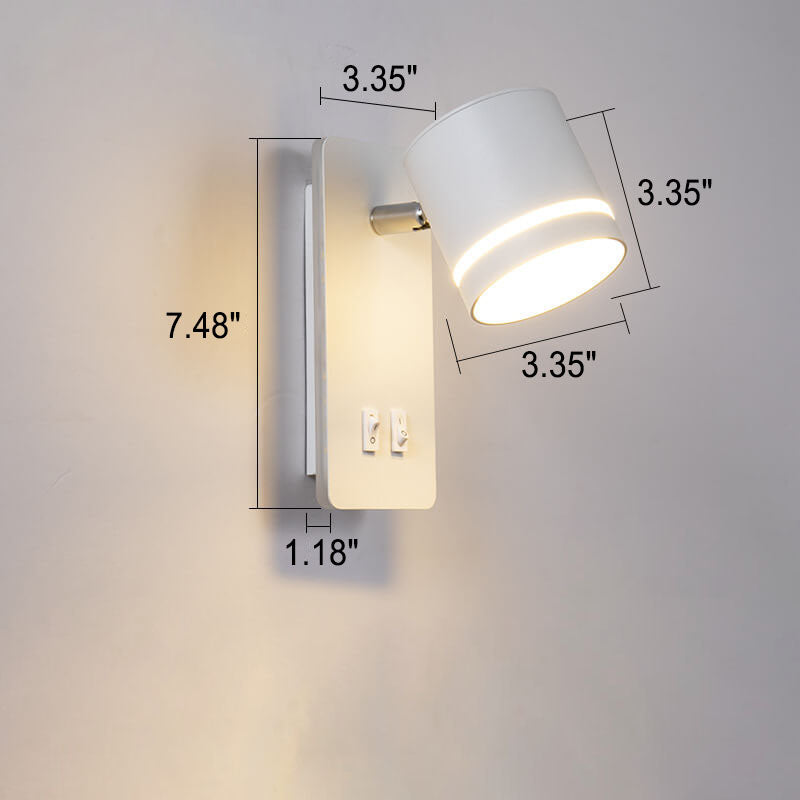Rotatable LED Wall Sconce Lamp - Nordic Minimalist Square Spotlight