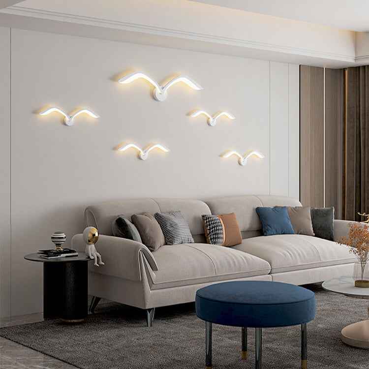 Minimalist Nordic Seagull Acrylic LED Wall Light