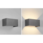 Adjustable Square Flat LED Wall Sconce Lamp in Nordic Minimalist Aluminum Design