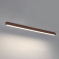 Contemporary Wood Grain Aluminum LED Flush Mount Ceiling Light