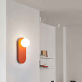 Nordic Minimalist Glass Orange Ring 1-Light Wall Sconce