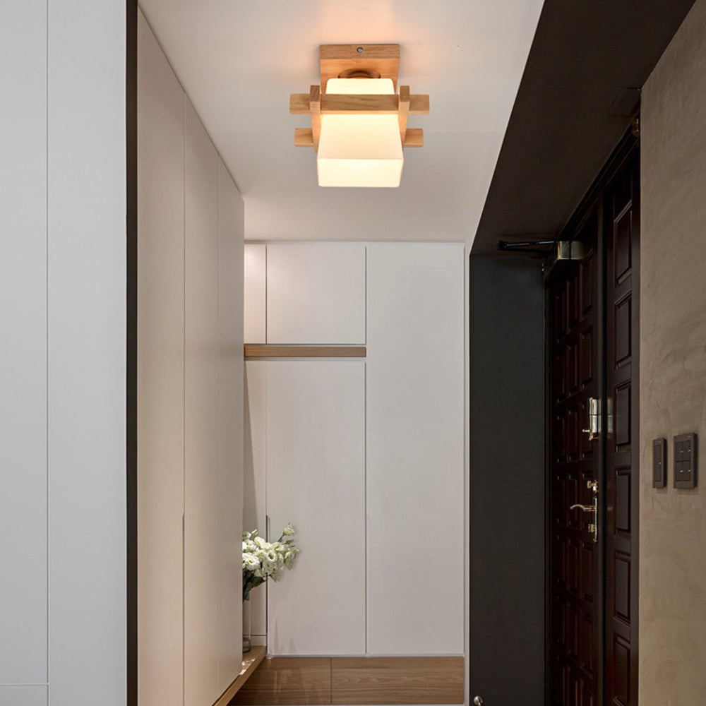 Juno Plafondlamp | Japans Minimalistisch Design, Houten Details