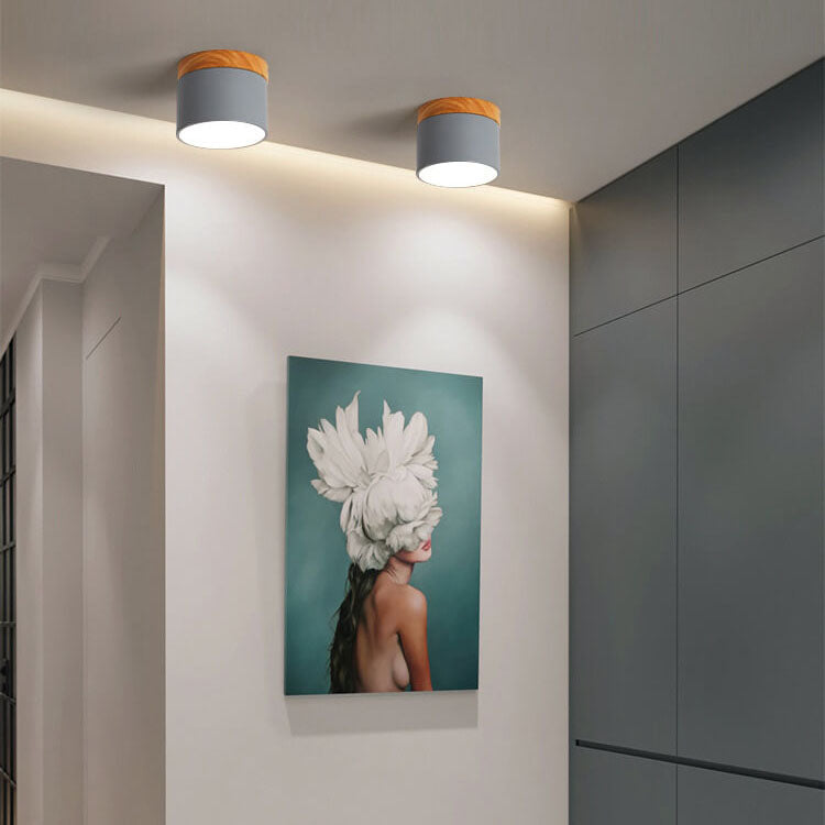 Solid Color Scandinavian Macaroon LED Flush Mount Ceiling Light