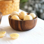 Bello Wooden Bowl Set | Handmade, Natural Grain, 4-Piece