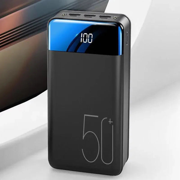Velindra - 50000mAh Powerbank with High Capacity and Fast Charging for Phone, Tablet, and Laptop