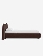 Clara Platform Bed | Extended Headboard, Bespoke Upholstery
