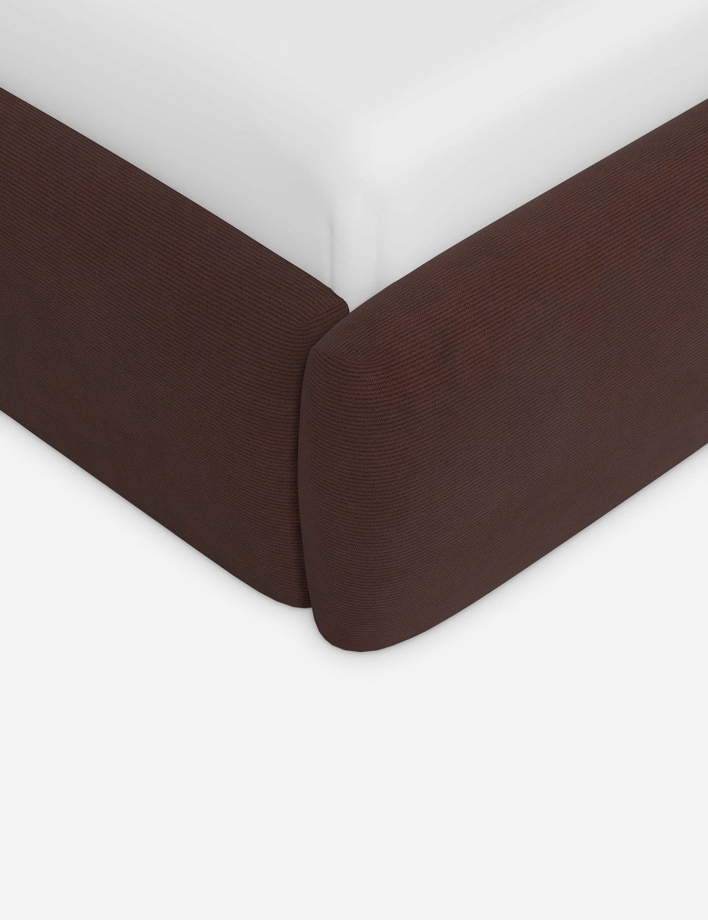 Clara Platform Bed | Extended Headboard, Bespoke Upholstery