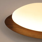 Modern Scandinavian Pebble-Shaped Iron and Acrylic LED Flush Mount Ceiling Light for Bedrooms