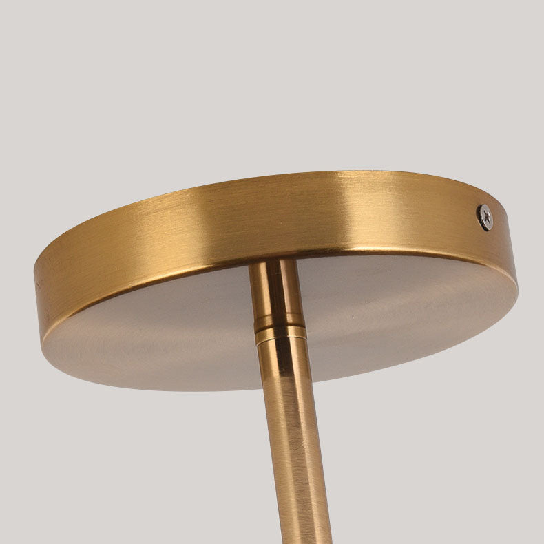 Japanese Wabi-Sabi Minimalist Round Wood Grain LED Semi-Flush Mount Light