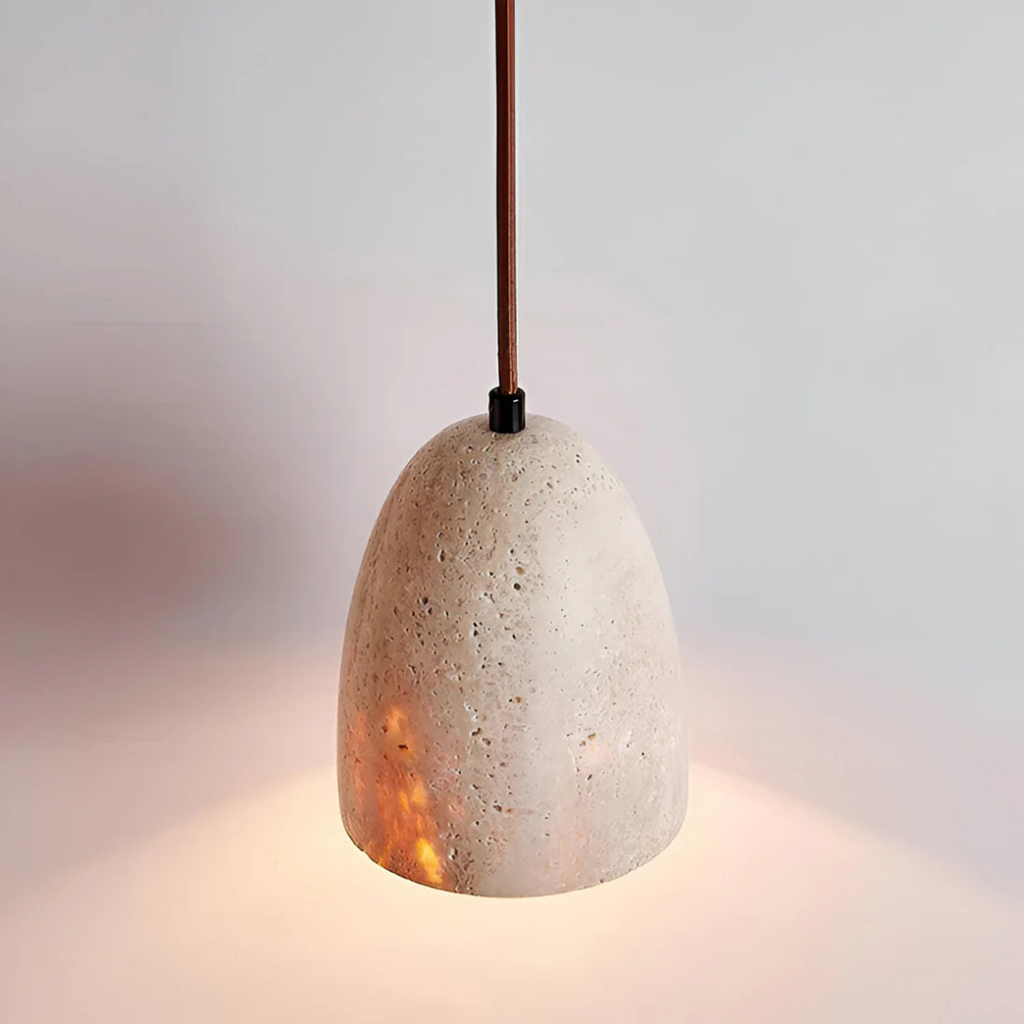 Nerina - Vintage Travertine Hanging Lamp