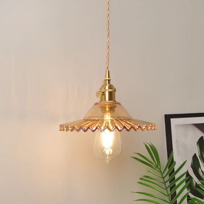 Virelian - Nordic Glass Pendant Lamp with Copper