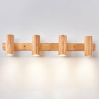 Modern Wooden Cylinder LED Wall Light | 1-Light