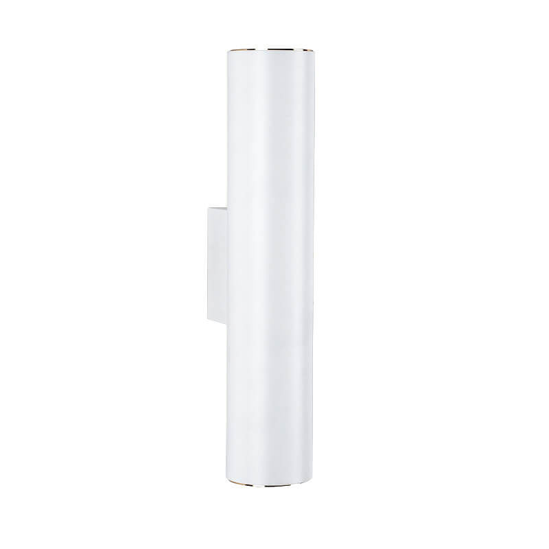 Minimalist Aluminum Cylindrical Wall Sconce with Two Lights