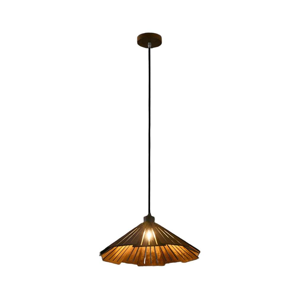 Takumièra - Wabi Sabi Wooden Cone Pendant Lamp