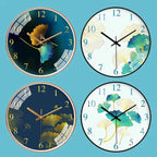Fiora Wall Clock | Elegant Floral Design, Silent Quartz Mechanism